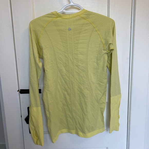 Lululemon Swiftly Long Sleeve Neon Yellow - Picture 2 of 2